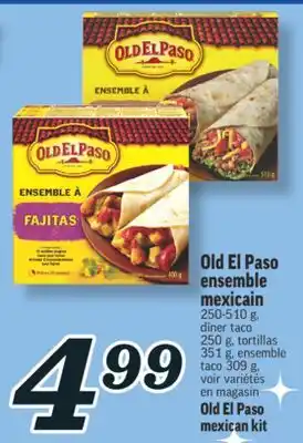 Marché Richelieu OLD EL PASO ENSEMBLE MEXICAIN | OLD EL PASO MEXICAN KIT offer