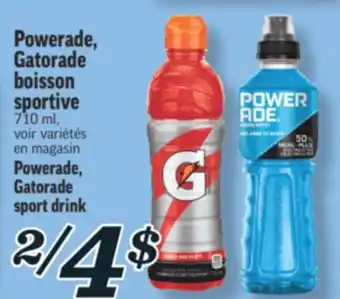 Marché Richelieu POWERADE, GATORADE BOISSON SPORTIVE | POWERADE, GATORADE SPORT DRINK offer