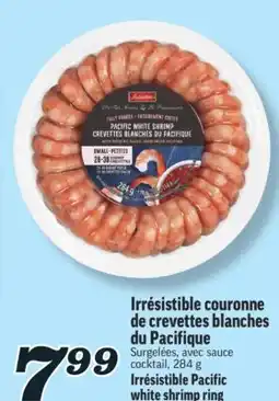 Marché Richelieu IRRÉSISTIBLE COURONNE DE CREVETTES BLANCHES DU PACIFIQUE | IRRÉSISTIBLE PACIFIC WHITE SHRIMP RING offer