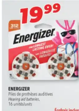 Familiprix ENERGIZER Hearing aid batteries, 16 units offer