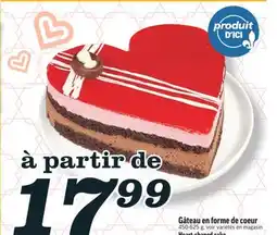 Marché Richelieu GÂTEAU EN FORME DE COEUR | HEART-SHAPED CAKE offer