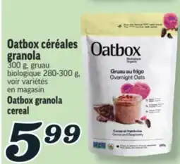 Marché Richelieu OATBOX CÉRÉALES GRANOLA | OATBOX GRANOLA CEREAL offer