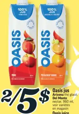 Marché Richelieu OASIS JUS | OASIS JUICE offer