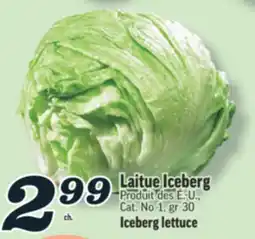 Marché Richelieu LAITUE ICEBERG | ICEBERG LETTUCE offer