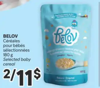 Brunet BELOV Céréales pour bébés sélectionnées offer