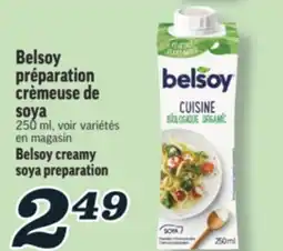 Marché Richelieu BELSOY PRÉPARATION CRÈMEUSE DE SOYA | BELSOY CREAMY offer