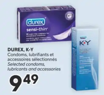 Brunet DUREX, K-Y Condoms, lubrifiants et accessoires sélectionnés offer