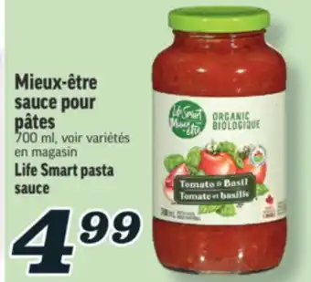 Marché Richelieu MIEUX-ÊTRE SAUCE POUR PÂTES | LIFE SMART PASTA SAUCE offer