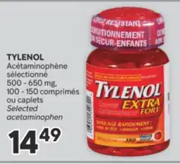 Brunet TYLENOL Acétaminophène sélectionné 500-650 mg offer