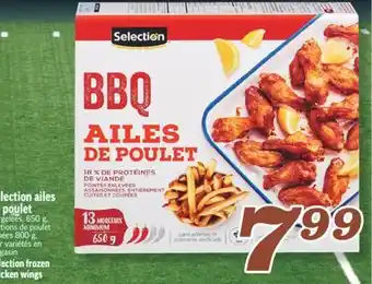 Marché Richelieu SELECTION AILES DE POULET | SELECTION FROZEN CHICKEN WINGS offer