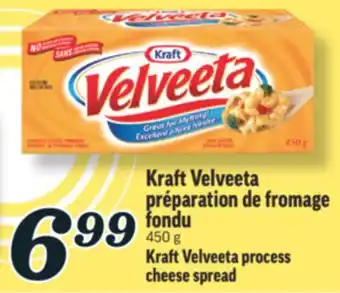 Marché Richelieu KRAFT VELVEETA PRÉPARATION DE FROMAGE FONDU | KRAFT VELVEETA PROCESS CHEESE SPREAD offer