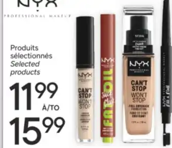 Brunet NYX Produits sélectionnés offer