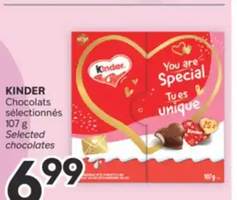 Brunet KINDER Chocolats sélectionnés offer