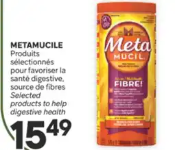 Brunet METAMUCILE Produits sélectionnés pour favoriser la santé digestive, source de fibres offer