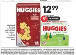 Brunet HUGGIES Couches et lingettes sélectionnées offer