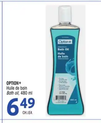 Uniprix OPTION+ Huile de bain / Bath oil offer