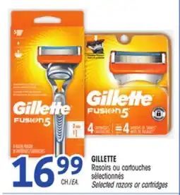 Uniprix GILLETTE Rasoirs ou cartouches sélectionnés/Selected razors or cartridges offer