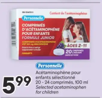 Brunet PERSONNELLE Acétaminophène pour enfants sélectionné offer