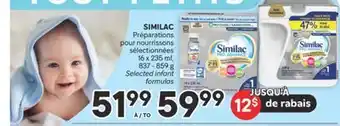 Brunet SIMILAC Préparations pour nourrissons sélectionnées offer