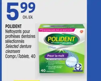 Uniprix POLIDENT Nettoyants pour prothèses dentaires sélectionnés/Selected denture cleansers offer