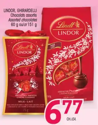 Uniprix LINDOR, GHIRARDELLI Chocolats assortis/Assorted chocolates offer