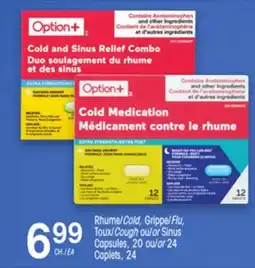 Uniprix OPTION+ Rhume/Cold, Grippe/Flu, Toux/Cough ou/or Sinus offer