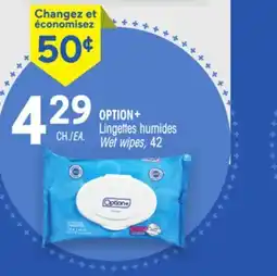 Uniprix OPTION+ Lingettes humides/Wet wipes offer