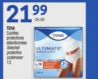 Uniprix TENA Culottes protectrices sélectionnées/Selected protective underwear offer