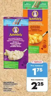 Provigo MACARONI AU FROMAGE ANNIE'S 149-170 G offer