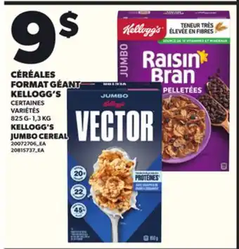 Provigo CÉRÉALES FORMAT GÉANT KELLOGG'S 825 G- 1,3 KG offer