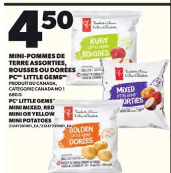 Provigo MINI-POMMES DE TERRE ASSORTIES, ROUSSES OU DORÉES PCMD LITTLE GEMS 680 G offer