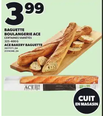 Provigo BAGUETTE BOULANGERIE ACE, 325-400 G offer