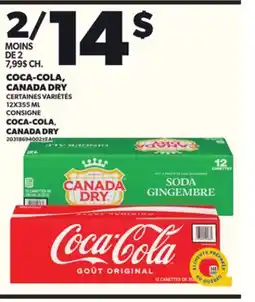 Provigo COCA-COLA, CANADA DRY, 12X355 ML offer