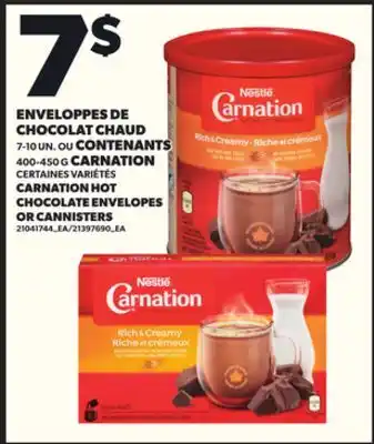 Provigo ENVELOPPES DE CHOCOLAT CHAUD 7-10 UN. OU CONTENANTS 400-450 G CARNATION offer