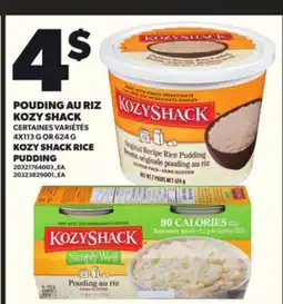 Provigo POUDING AU RIZ KOZY SHACK 4X113 G OR 624 G offer