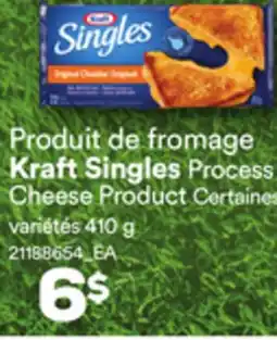 Provigo PRODUIT DE FROMAGE KRAFT SINGLES PROCESS, 410 G offer