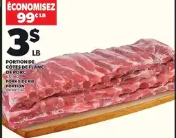 Provigo PORTION DE CÔTES DE FLANC DE PORC offer