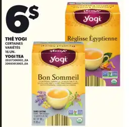 Provigo THÉ YOGI, 16 UN offer