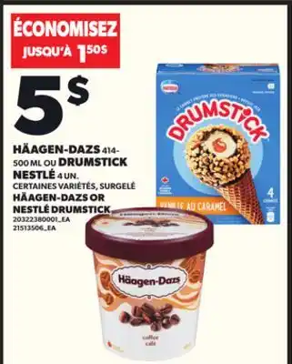 Provigo HÄAGEN-DAZS 414-500 ML OU DRUMSTICK NESTLÉ 4 UN offer