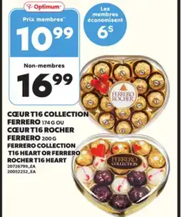 Provigo CŒUR T16 COLLECTION FERRERO 174 G OU CŒUR T16 ROCHER FERRERO 200 G offer