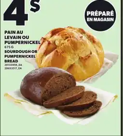 Provigo PAIN AU LEVAIN OU PUMPERNICKEL 675 G offer