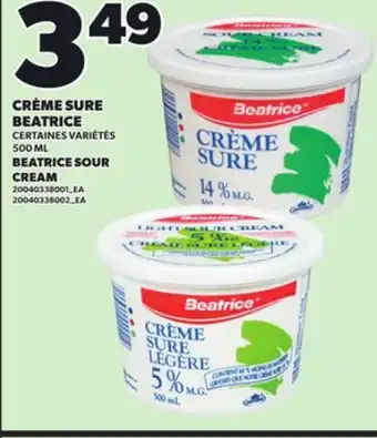 Provigo CRÈME SURE BEATRICE, 500 ML offer