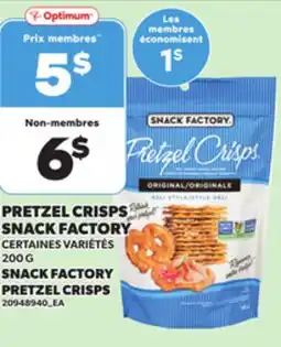 Provigo PRETZEL CRISPS SNACK FACTORY, 200 G offer