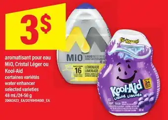 Maxi AROMATISANT POUR EAU MIO, CRISTAL LÉGER OU KOOL-AID | WATER ENHANCER, 48 ML/24-56 G offer