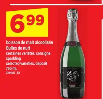 Maxi BOISSON DE MALT ALCOOLISÉE BULLES DE NUIT, 750 ML offer