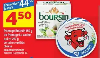 Maxi FROMAGE BOURSIN, 150 G OU FROMAGE LA VACHE QUI RIT 267 G offer