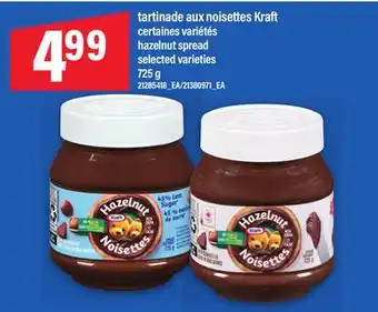 Maxi TARTINADE AUX NOISETTES KRAFT, 725 g offer