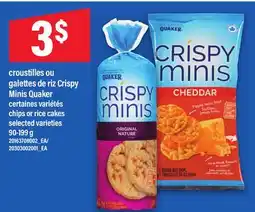 Maxi CROUSTILLES OU GALETTES DE RIZ CRISPY MINIS QUAKER, 90-199 g offer