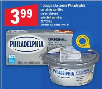 Maxi FROMAGE À LA CRÈME PHILADELPHIA, 227-280 G offer