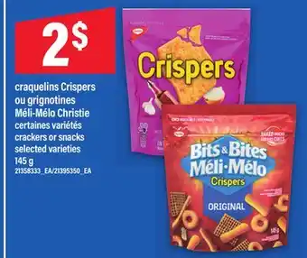 Maxi CRAQUELINS CRISPERS OU GRIGNOTINES MÉLI-MÉLO CHRISTIE ,145g offer